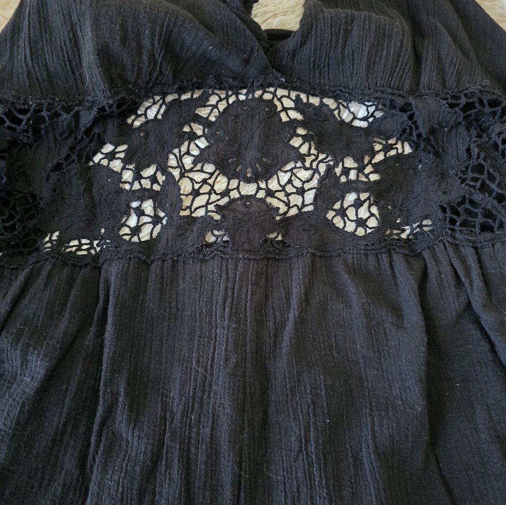 S. O. L. D. Free People Black Day Dream Shorts Romper size S/P - Picture 11 of 16
